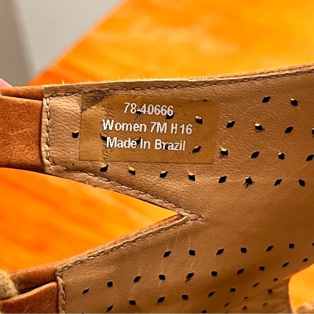 Johnston & Murphy Women’s Mandy Leather Wedge Espadrille Sandals - Picture 10 of 11